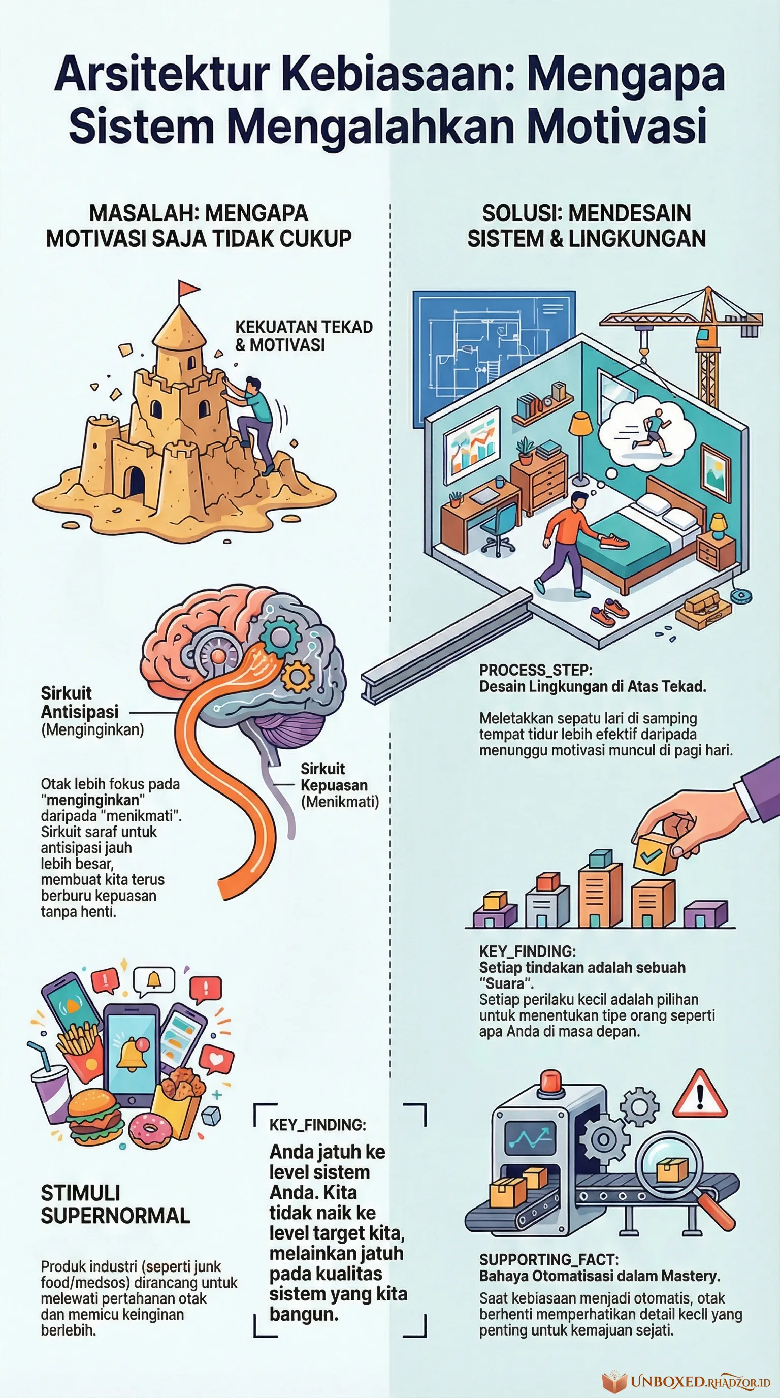 Infografis Atomic Habits bahasa Indonesia