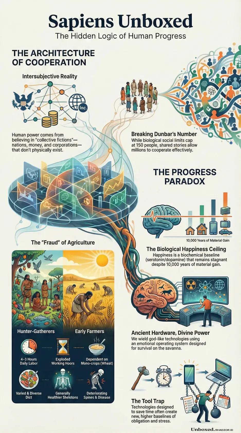 Sapiens infographic in English