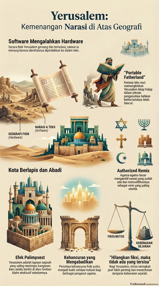 Infografis Jerusalem: The Biography bahasa Indonesia