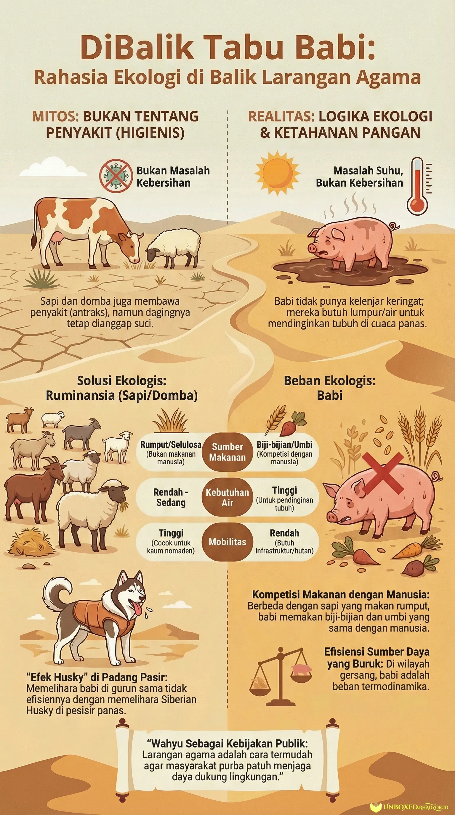 Infografis Cows, Pigs, Wars, and Witches bahasa Indonesia