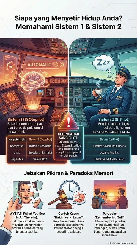 Infografis Thinking Fast and Slow bahasa Indonesia