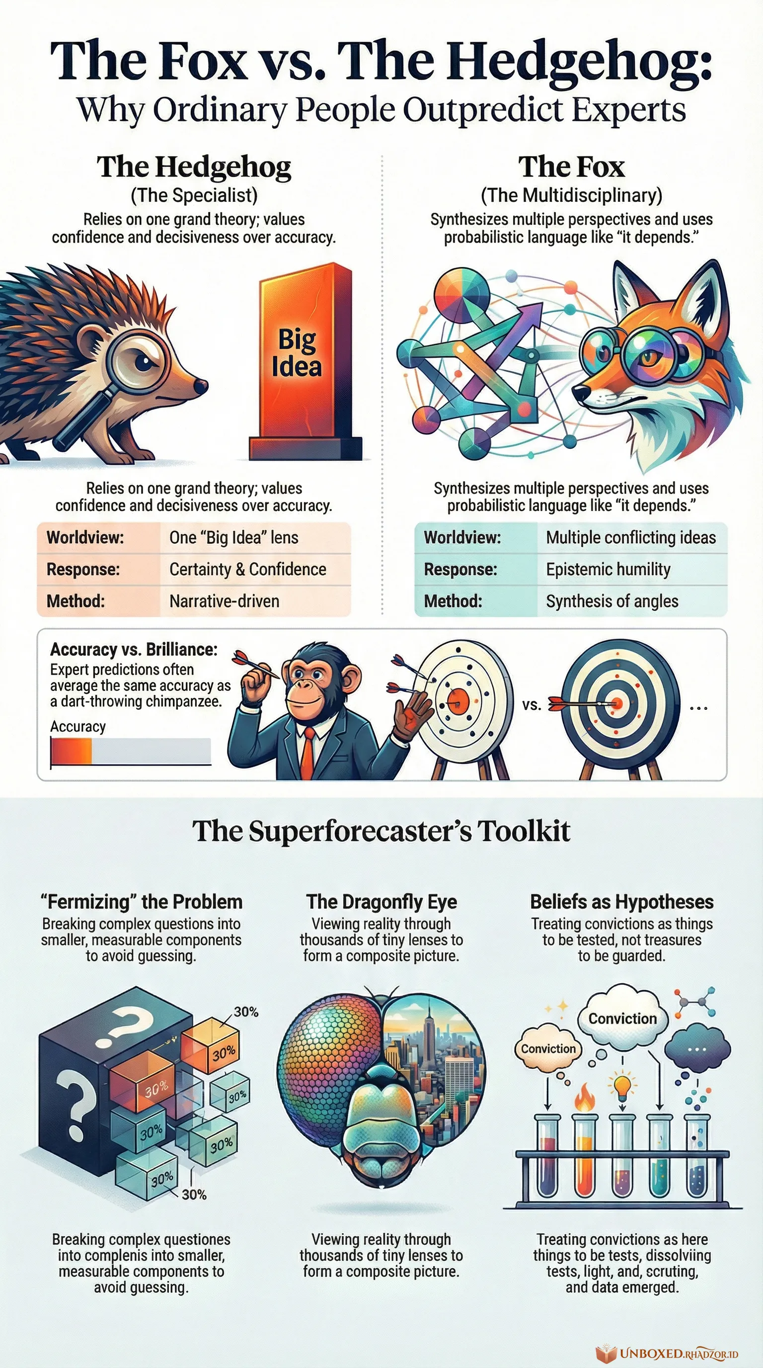 Superforecasting infographic in English