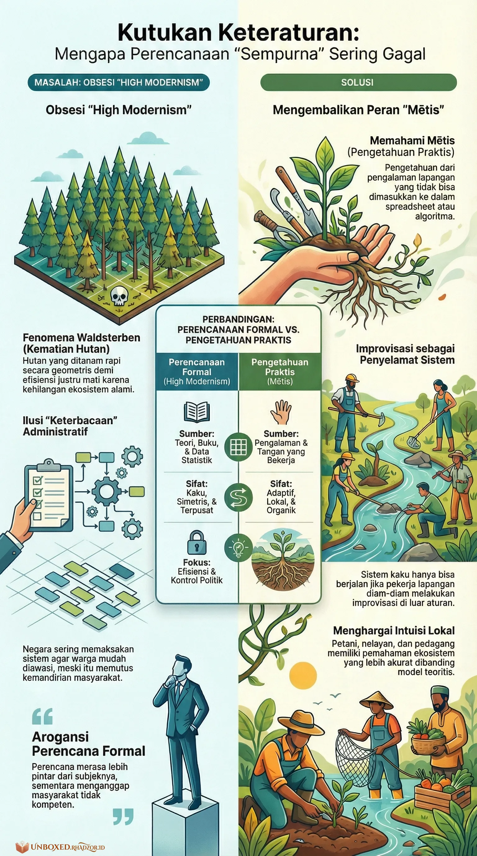 Infografis Seeing Like a State bahasa Indonesia
