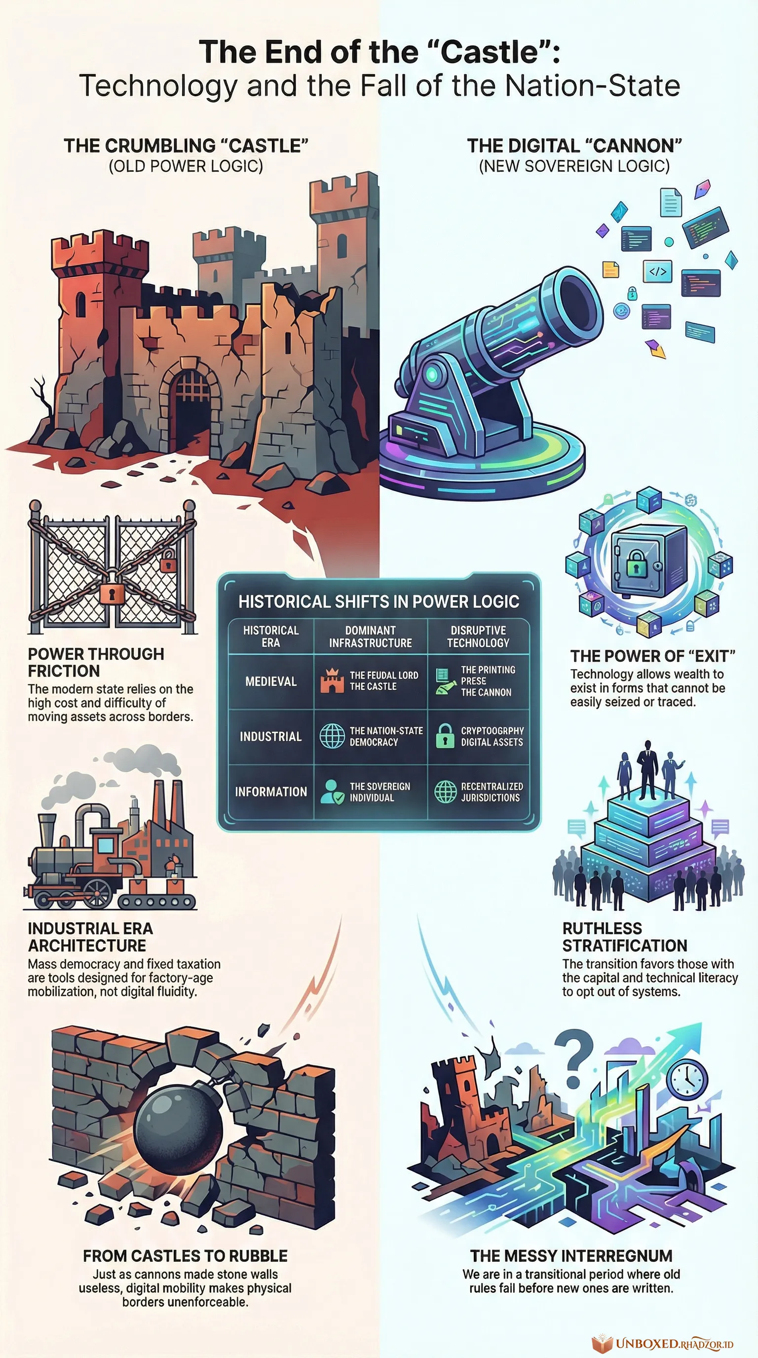 The Sovereign Individual infographic in English