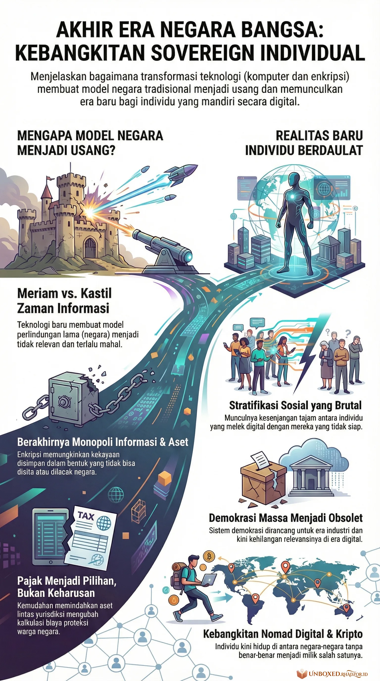 Infografis The Sovereign Individual bahasa Indonesia