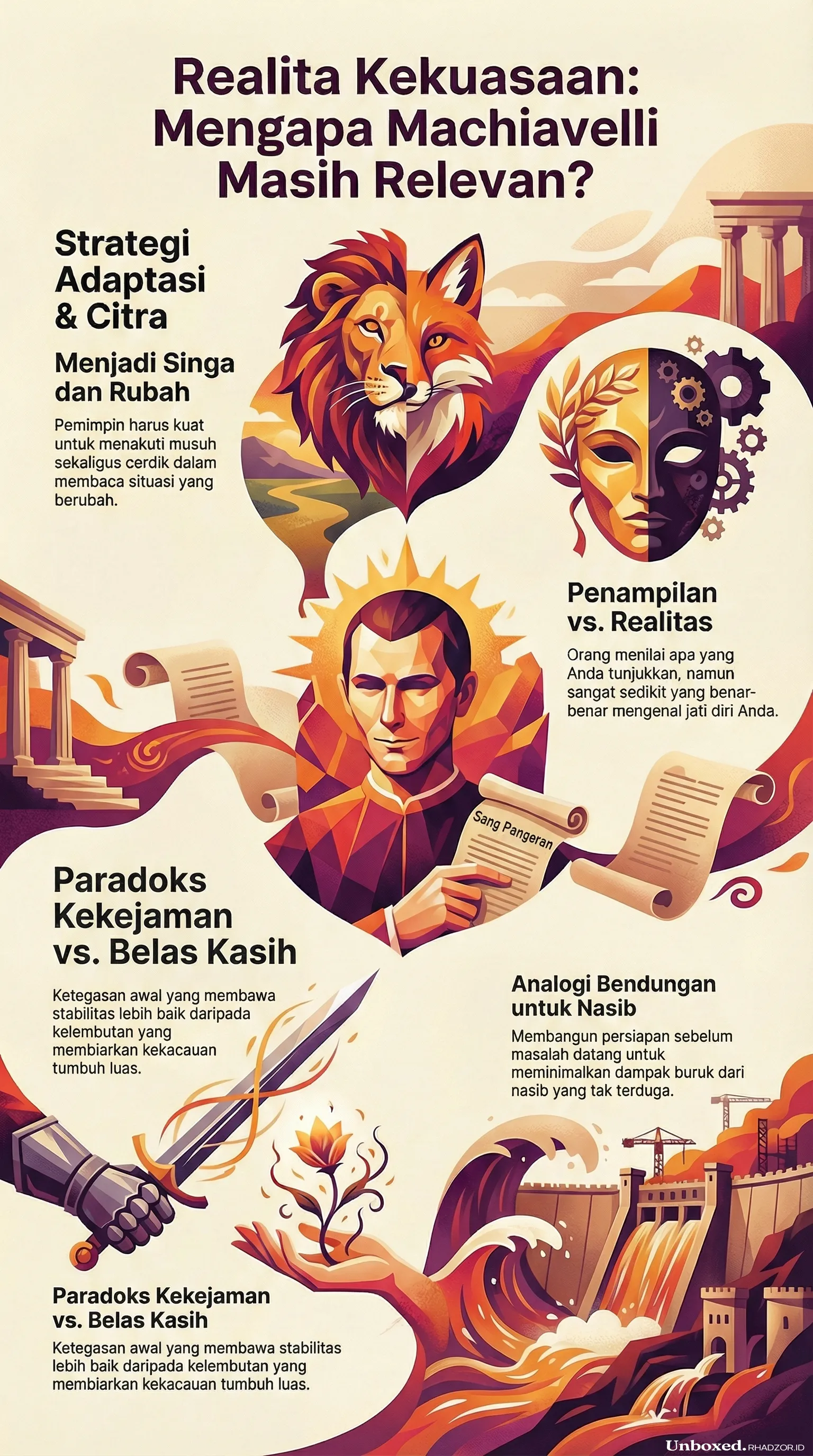 Infografis The Prince bahasa Indonesia