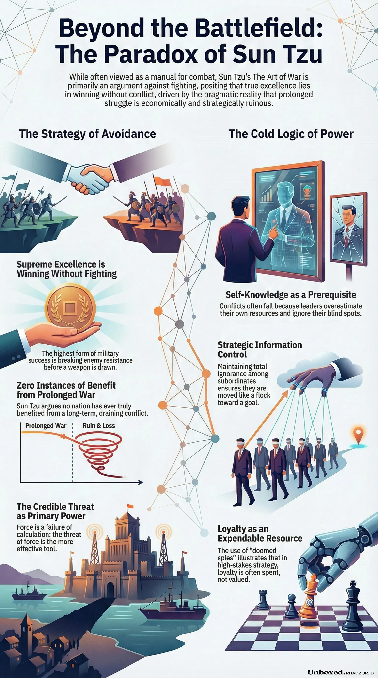 The Art of War infographic in English