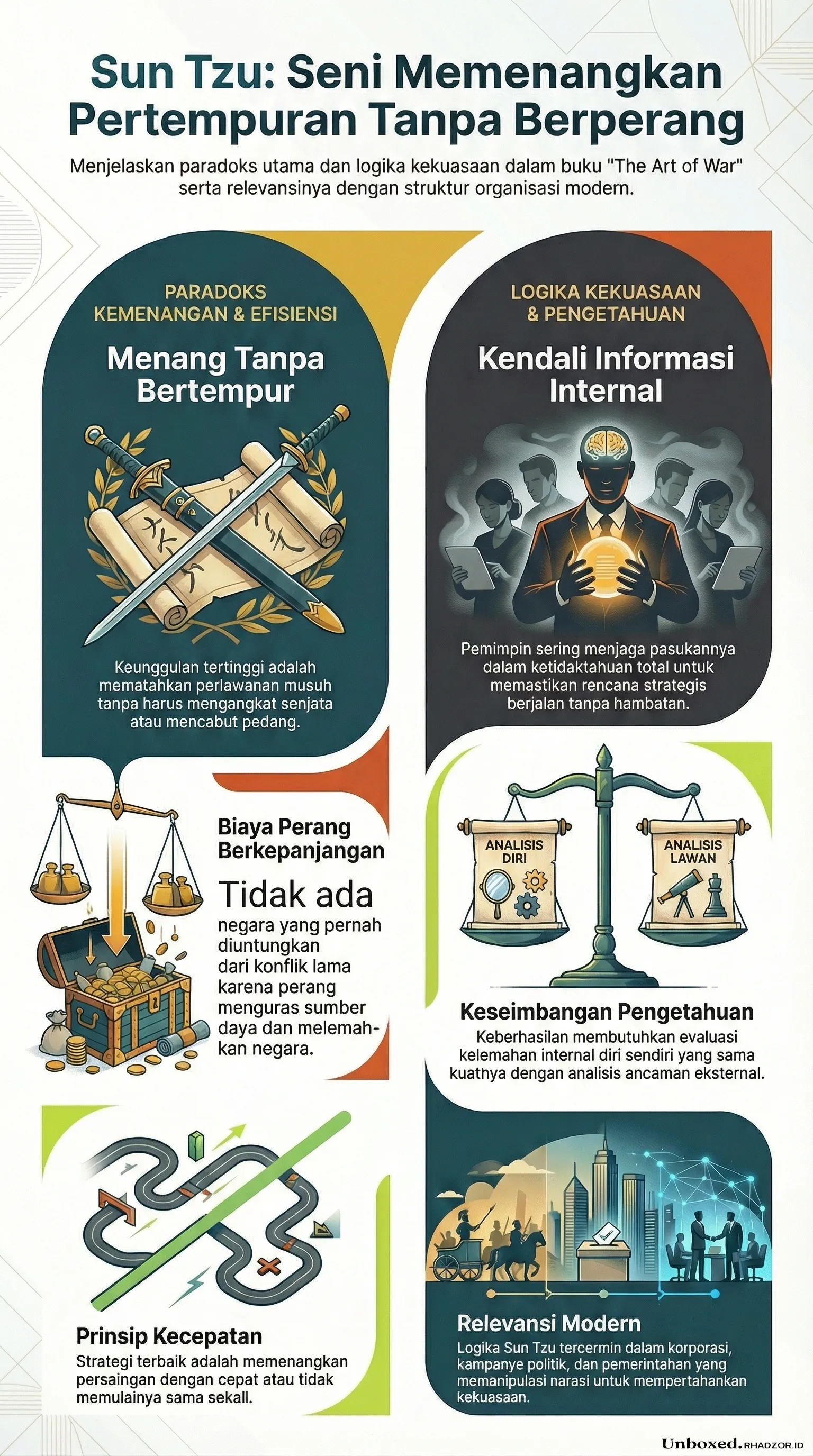 Infografis The Art of War bahasa Indonesia