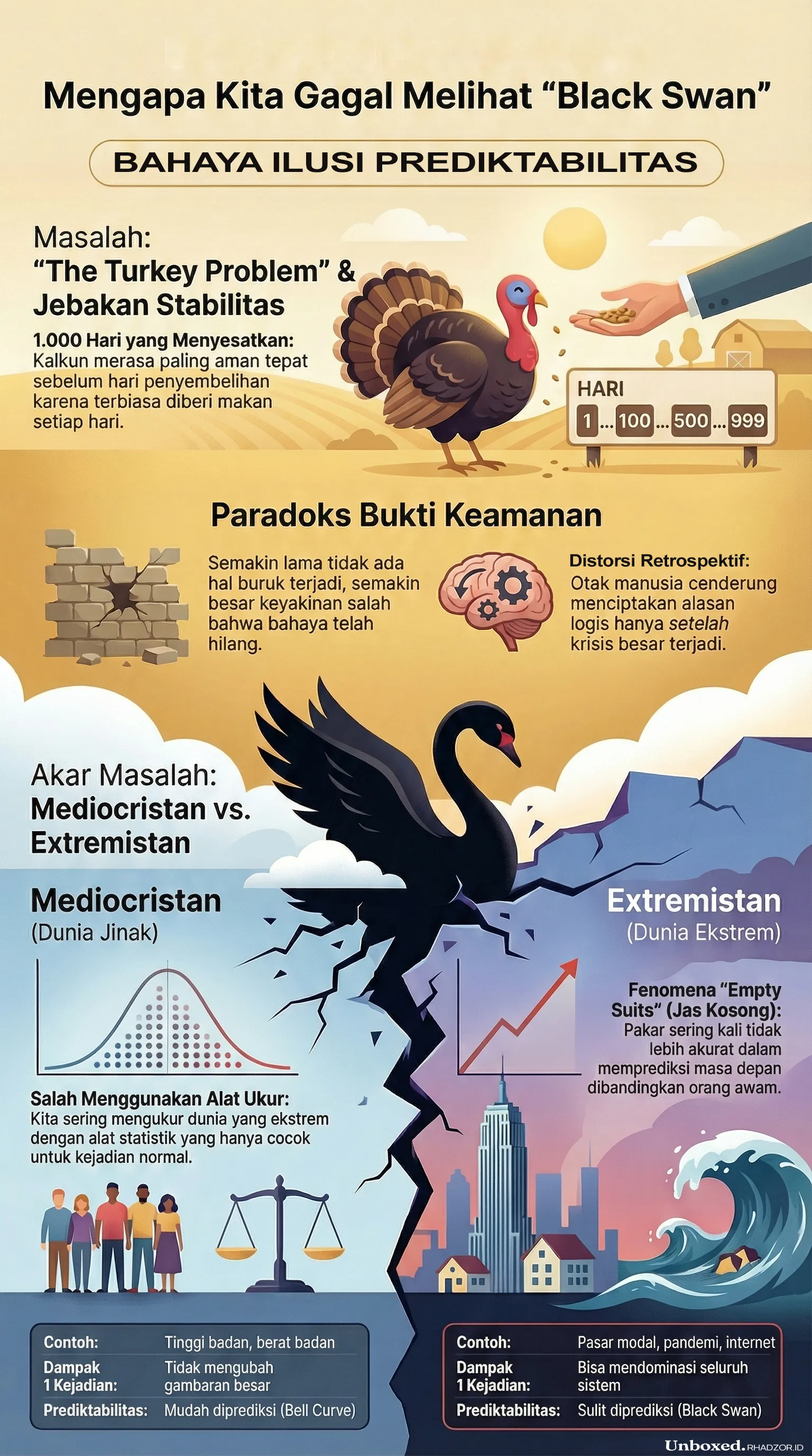 Infografis The Black Swan bahasa Indonesia